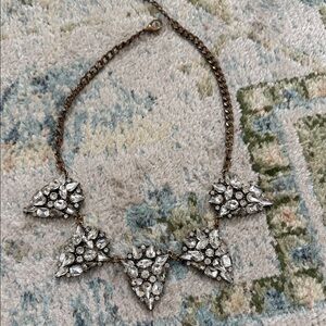 J. Crew Crystal Cluster Necklace